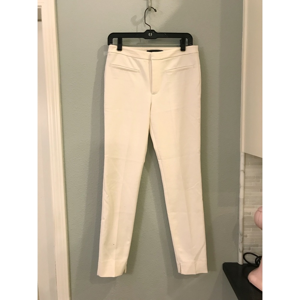 Zara white suit trousers
